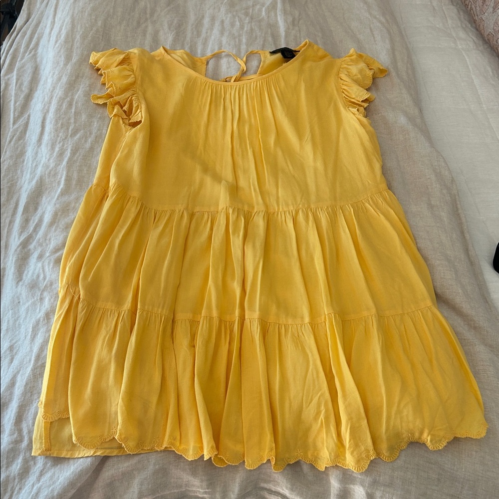 House of Harlow 1960 Yellow Ruffle Dress